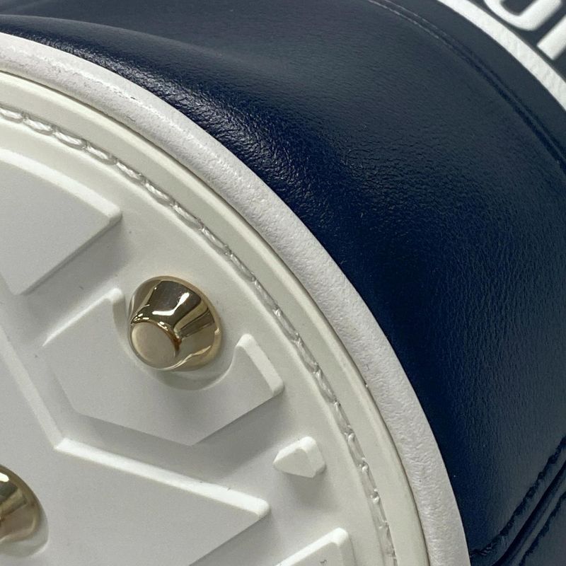 Dior/christian Dior Handbag Vibe Micro Bucket Bag Navy And White Mini Size /