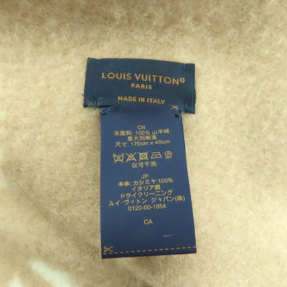 Louis Vuitton 2024 M78123 Scarf Reykjavik 100% Cashmere Beige Logo Design