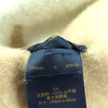 Louis Vuitton 2024 M78123 Scarf Reykjavik 100% Cashmere Beige Logo Design