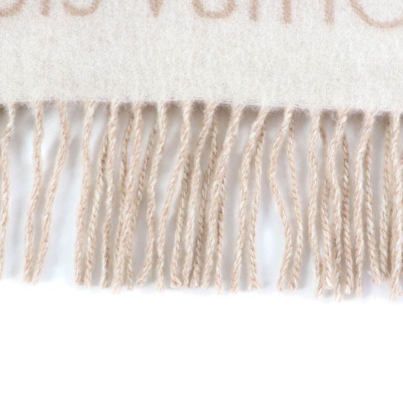 Louis Vuitton 2024 M78123 Scarf Reykjavik 100% Cashmere Beige Logo Design
