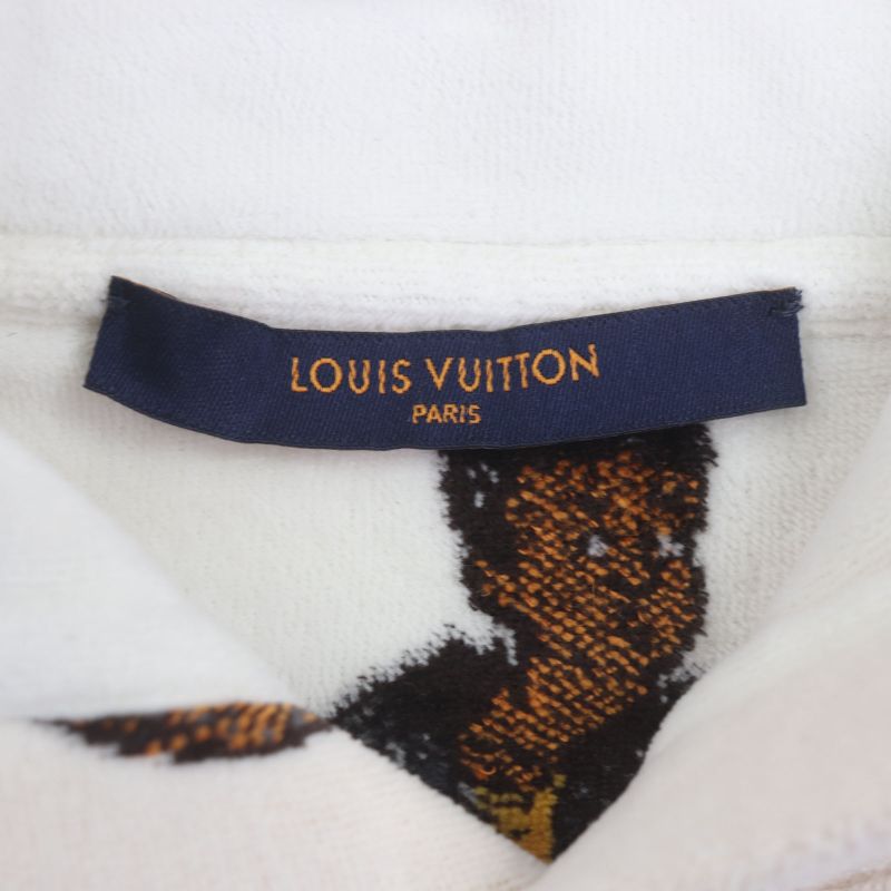Louis Vuitton 19AW NEW Walkers New Walkers Print Pile Pullover Hoodie White M