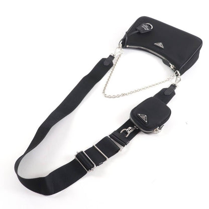 Prada 1bh204 Re-edition 2-way Handbag With Triangle Logo Pouch Shoulder Bag