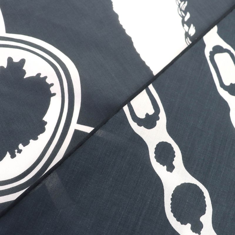 Hermes Rosange Court Harness 100% Cotton Orage/black/white Rhombus Current