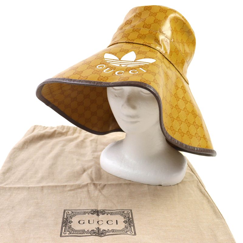 Gucci×adidas Gucci×adidas 22AW 703821 Trefoil GG Pattern Wide Brim Bucket Hat