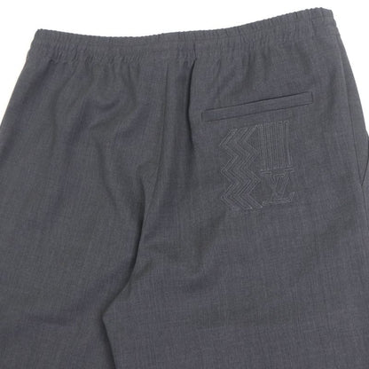 Louis Vuitton 22AW Wool Cotton Embossed Karakoram Pajama Trousers Pants Gray
