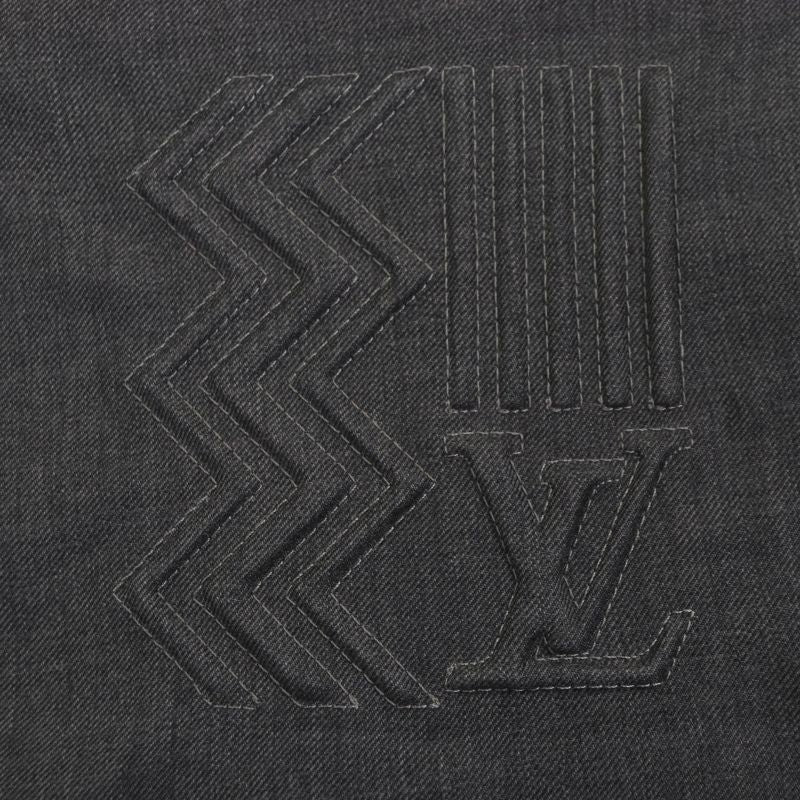 Louis Vuitton 22AW Wool Cotton Embossed Karakoram Pajama Trousers Pants Gray