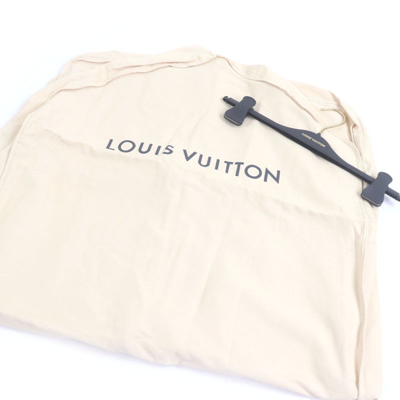 Louis Vuitton 22SS Monogram Embossed Logo Total Pattern Slacks Pants Black 38