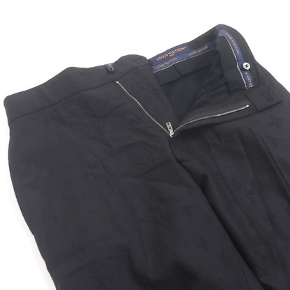 Louis Vuitton 22SS Monogram Embossed Logo Total Pattern Slacks Pants Black 38