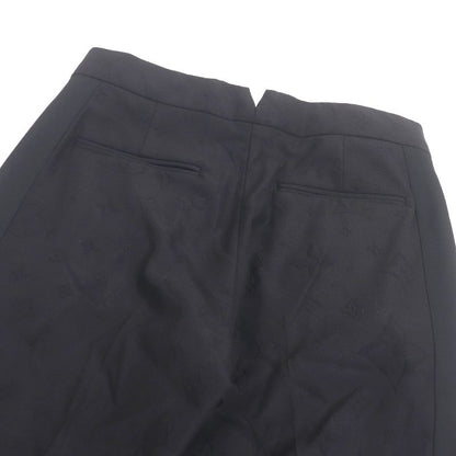 Louis Vuitton 22SS Monogram Embossed Logo Total Pattern Slacks Pants Black 38