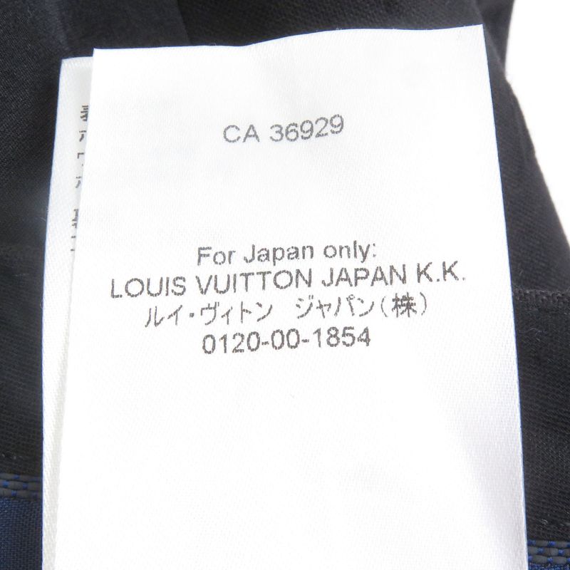 Louis Vuitton 22SS Monogram Embossed Logo Total Pattern Slacks Pants Black 38