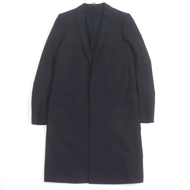 DIOR Homme DIOR Homme 8h3131360687 Long Jacket Chester Coat Black 44 With