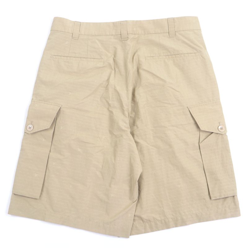 Louis Vuitton 23AW LV Logo Signature Ripstop Shorts Beige 50 Made In Italy