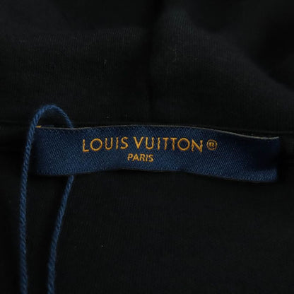 Louis Vuitton 24SS Cotton Embroidered Jersey Faux Pearl Zip Hoodie Black S With