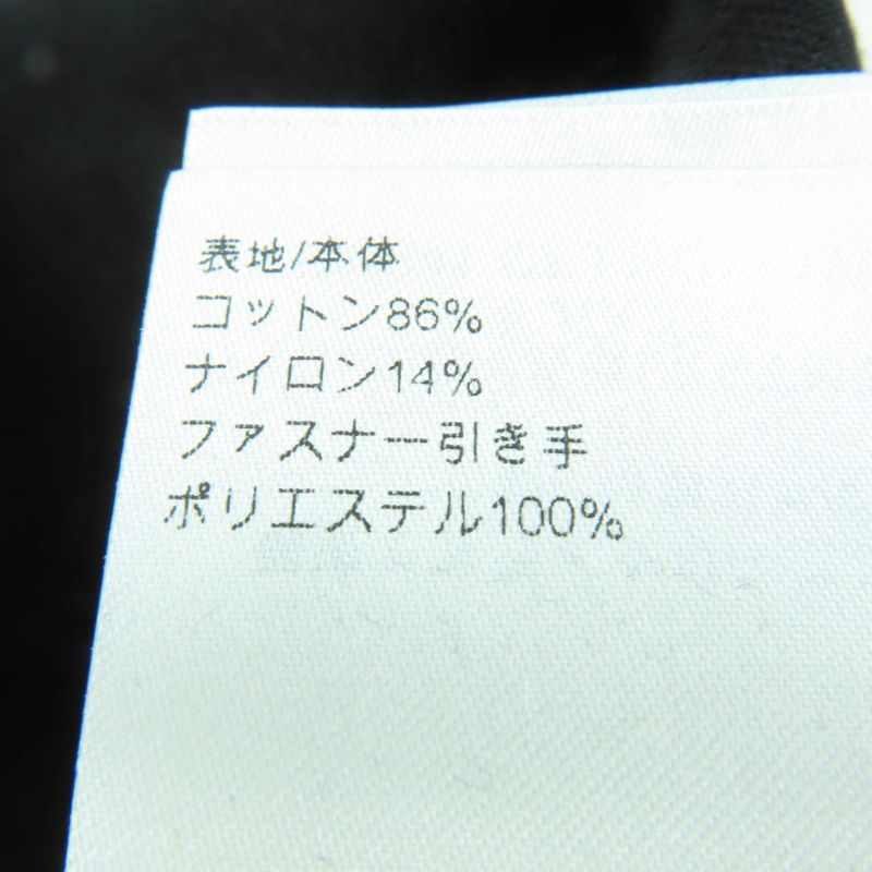 Louis Vuitton 24SS Cotton Embroidered Jersey Faux Pearl Zip Hoodie Black S With