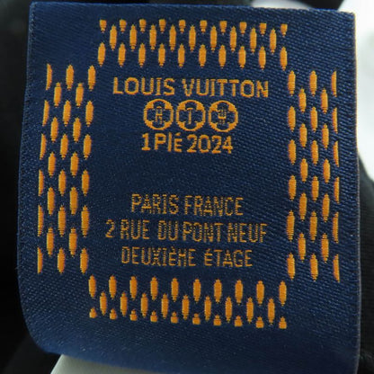 Louis Vuitton 24SS Cotton Embroidered Jersey Faux Pearl Zip Hoodie Black S With