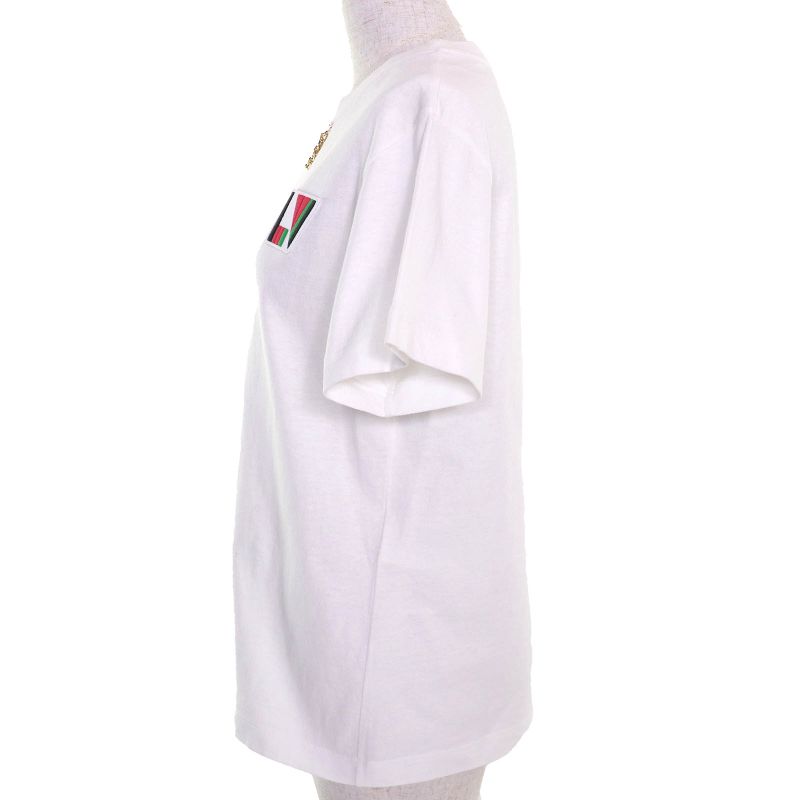 Louis Vuitton 24SS 100% Cotton LV Chain Logo Patch Crew Neck Short Sleeve