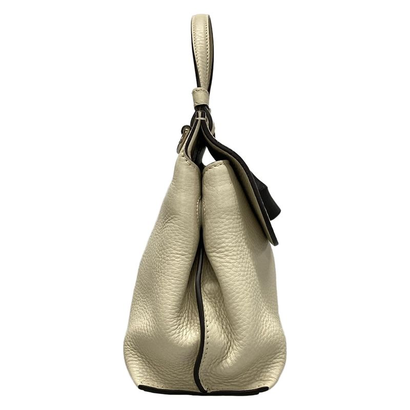 Gucci Handbag Bamboo Classic 370831 Ivory Leather