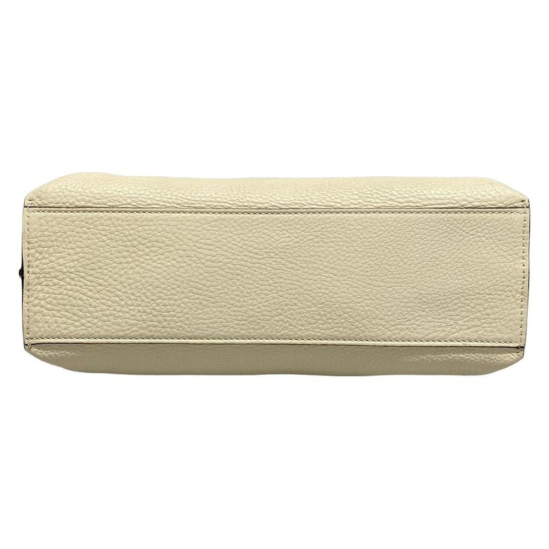 Gucci Handbag Bamboo Classic 370831 Ivory Leather