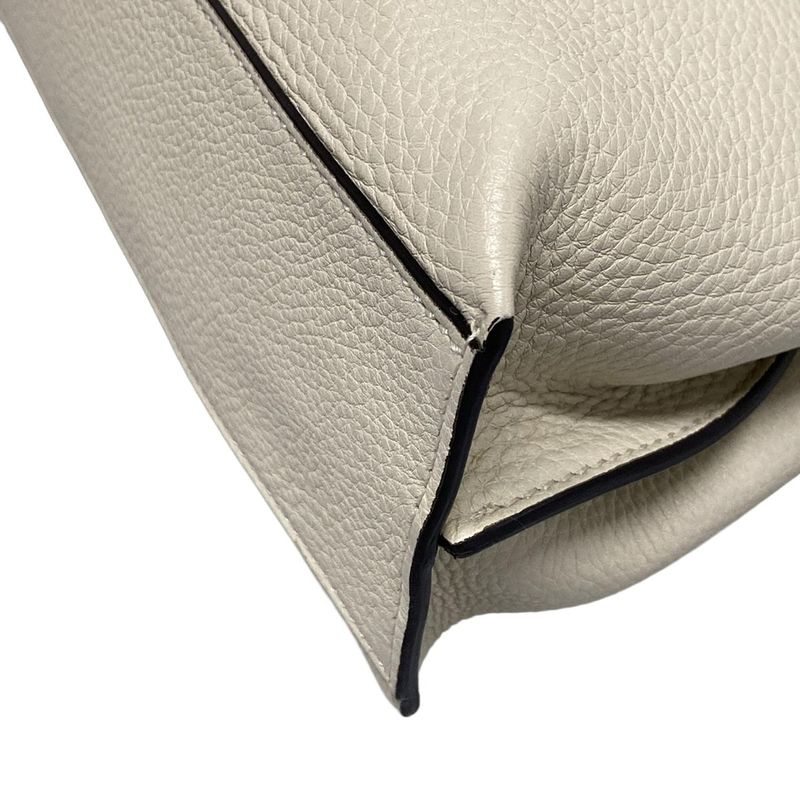 Gucci Handbag Bamboo Classic 370831 Ivory Leather