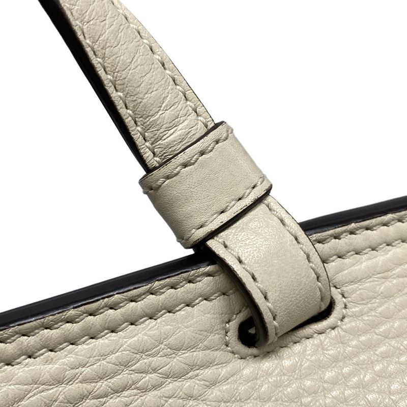 Gucci Handbag Bamboo Classic 370831 Ivory Leather