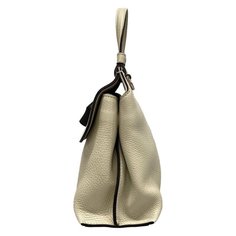 Gucci Handbag Bamboo Classic 370831 Ivory Leather