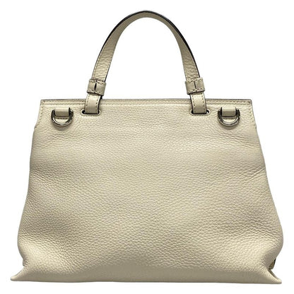 Gucci Handbag Bamboo Classic 370831 Ivory Leather