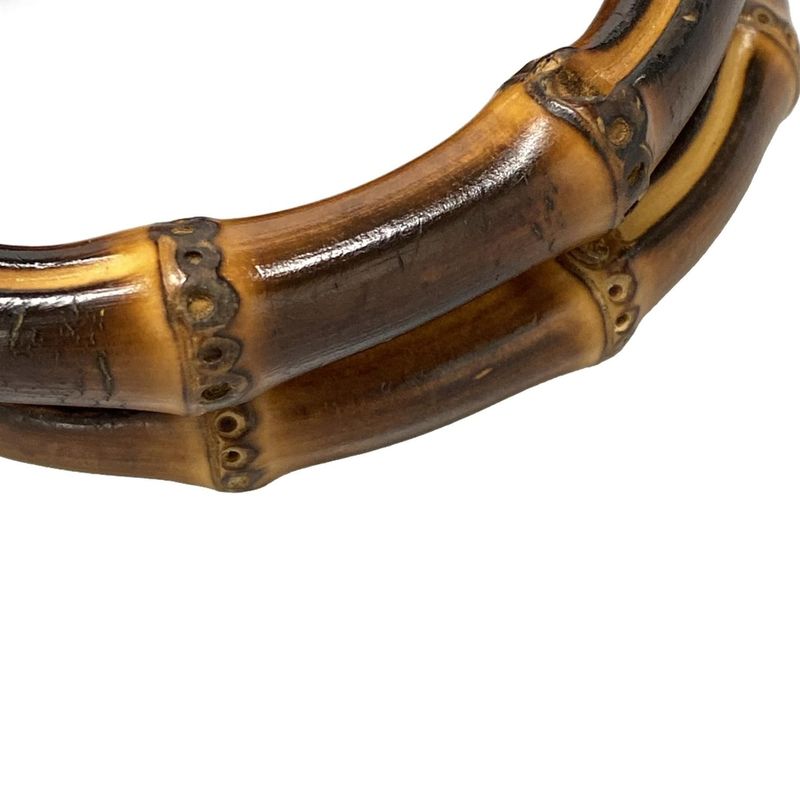 Gucci Handbag Bamboo Shopper 368823 Pink×orange Japan Exclusive/ Leather