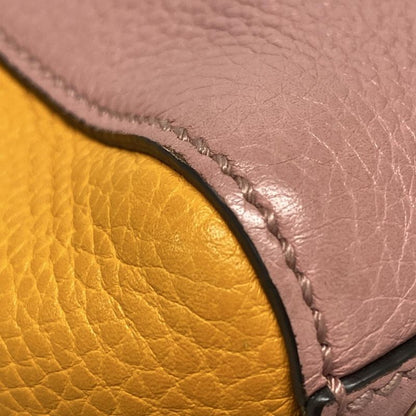 Gucci Handbag Bamboo Shopper 368823 Pink×orange Japan Exclusive/ Leather