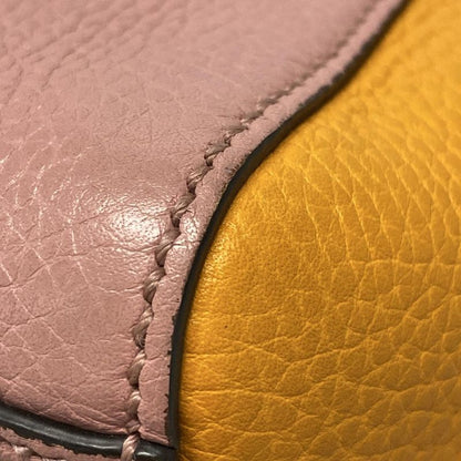 Gucci Handbag Bamboo Shopper 368823 Pink×orange Japan Exclusive/ Leather