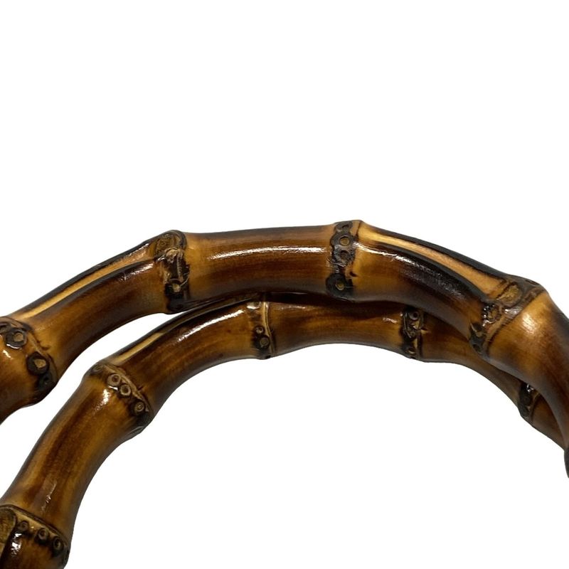 Gucci Handbag Bamboo Shopper 368823 Pink×orange Japan Exclusive/ Leather