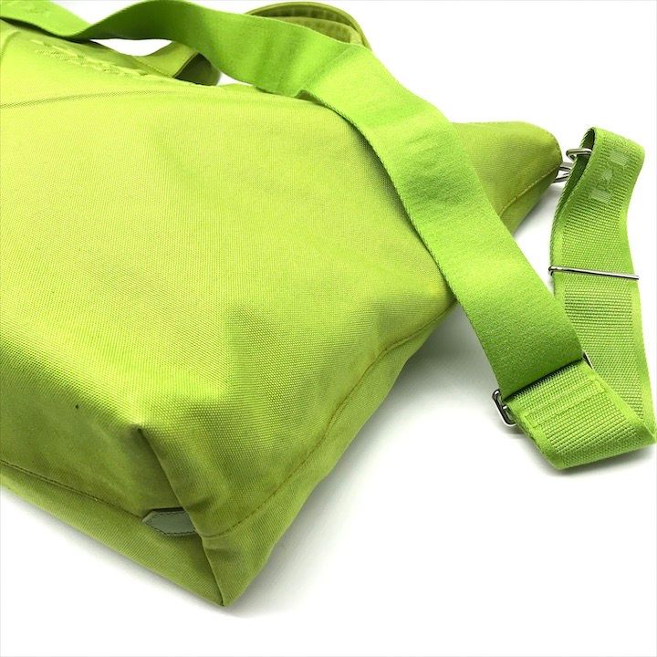 Prada Canvas 2-Way Bag Vivid Green Bag