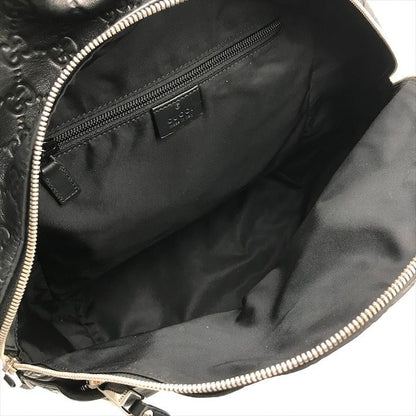 Guccissima Sherry Line Leather Backpack Black Travel Bag
