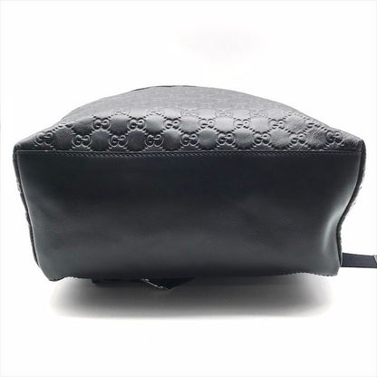 Guccissima Sherry Line Leather Backpack Black Travel Bag