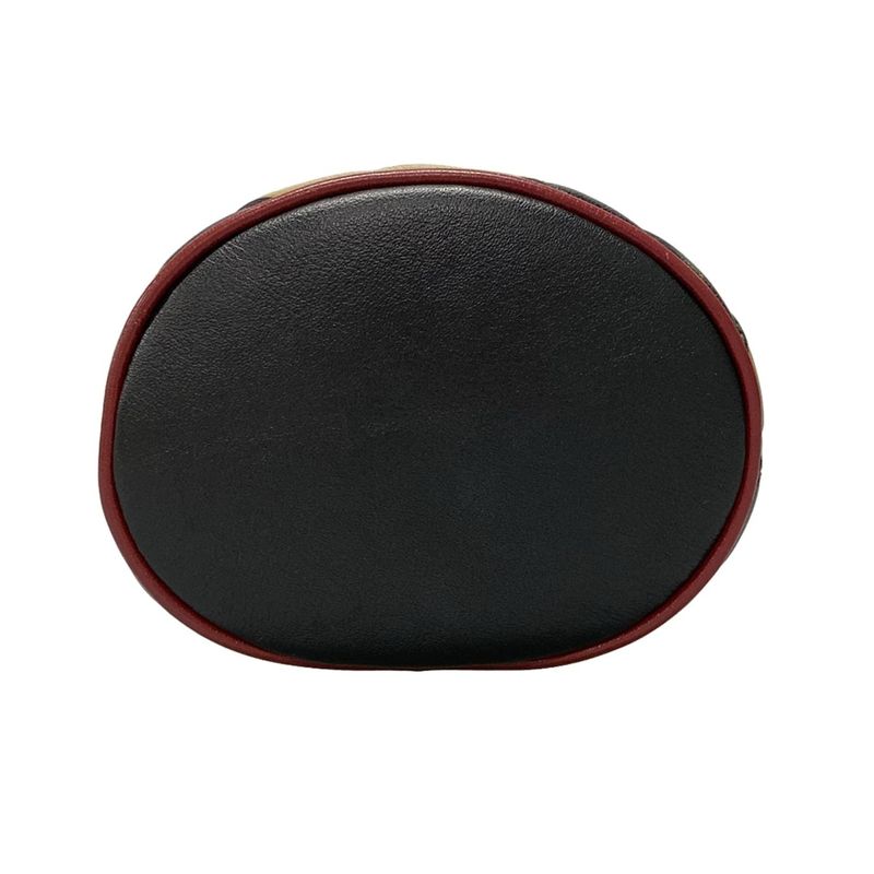 Gucci Shoulder Bag GG Marmont Mini Bucket Bag 573817 Black And Beige Chain