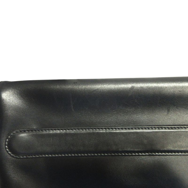 Good Christian Dior Double 2way Shoulder Bag Clutch Crossbody Calf Leather