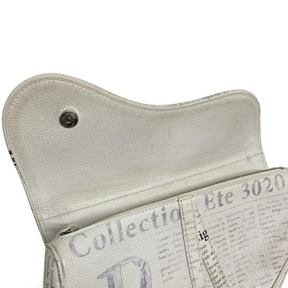 Dior/christian Dior Shoulder Bag Saddle Bag 1adpo093ywl_h51e White And Gray