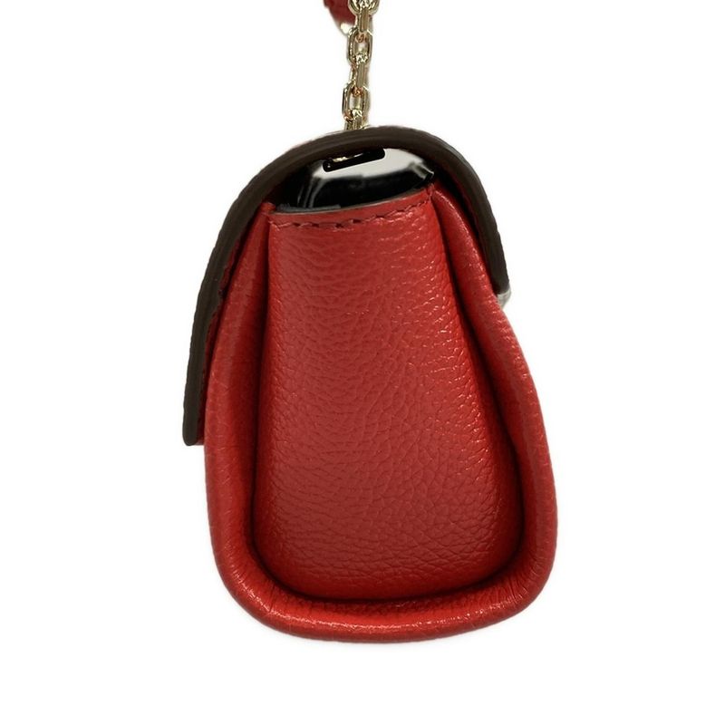 Cartier Shoulder Bag Panthère De Cartier Micro Chain Bag Red Mini Bag Leather