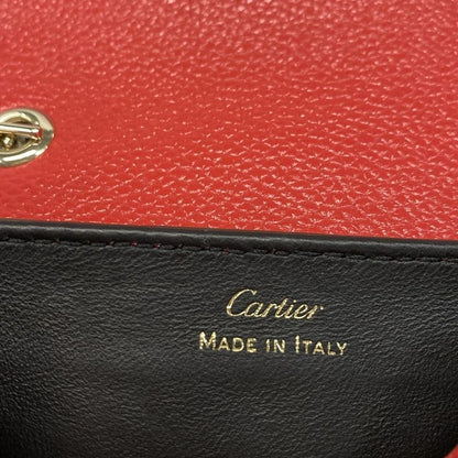 Cartier Shoulder Bag Panthère De Cartier Micro Chain Bag Red Mini Bag Leather