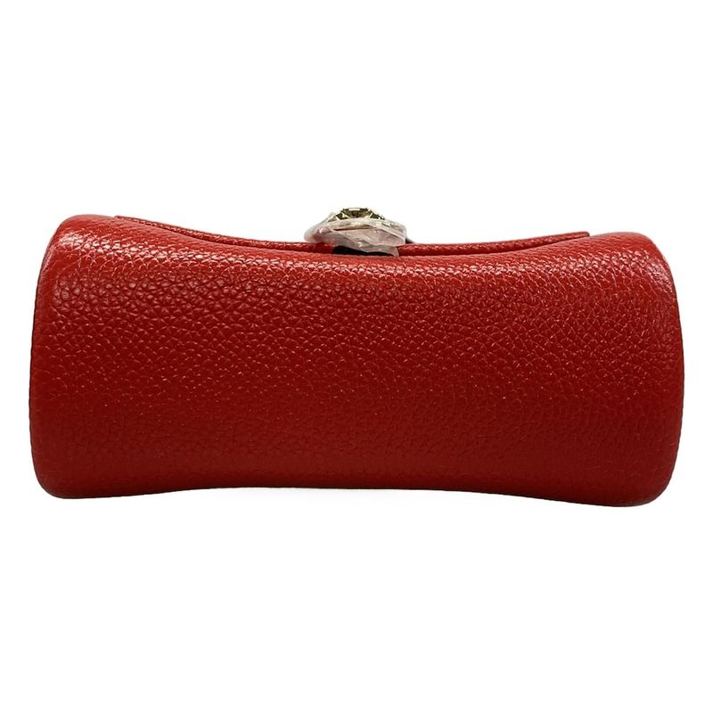 Cartier Shoulder Bag Panthère De Cartier Micro Chain Bag Red Mini Bag Leather