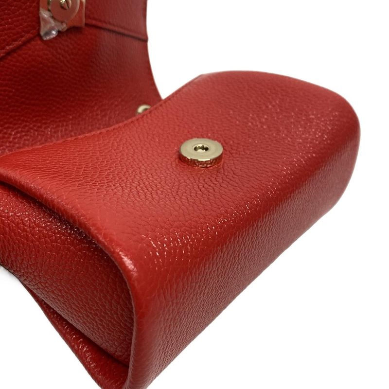 Cartier Shoulder Bag Panthère De Cartier Micro Chain Bag Red Mini Bag Leather