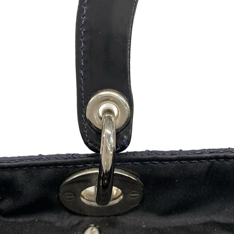 Dior/christian Dior Handbag Lady Dior Medium Bag Dark Navy Leather