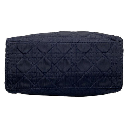 Dior/christian Dior Handbag Lady Dior Medium Bag Dark Navy Leather