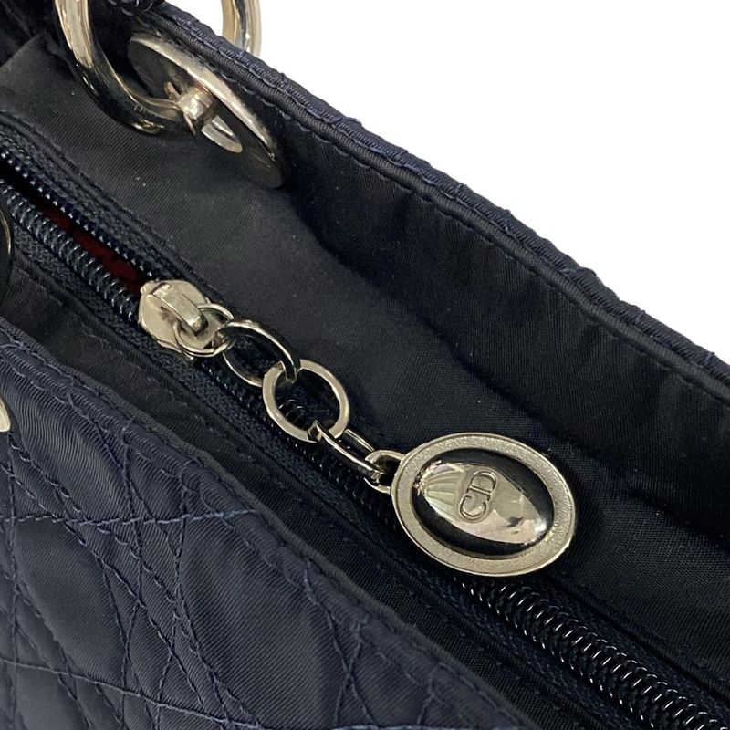 Dior/christian Dior Handbag Lady Dior Medium Bag Dark Navy Leather