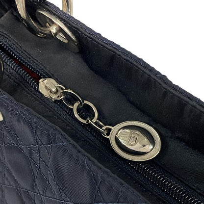 Dior/christian Dior Handbag Lady Dior Medium Bag Dark Navy Leather
