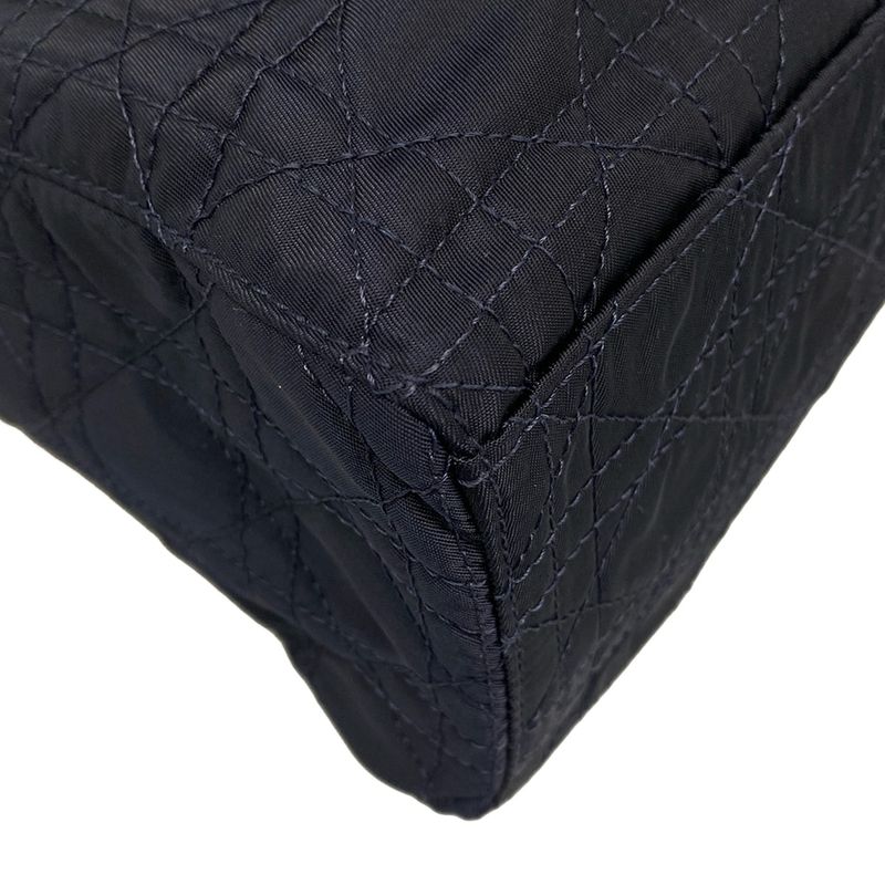 Dior/christian Dior Handbag Lady Dior Medium Bag Dark Navy Leather