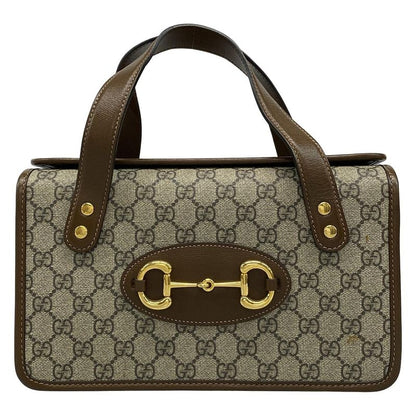 Gucci Handbag Horsebit 1955 Small Top Handle Bag/gg Plus GG Supreme 627323 Dark