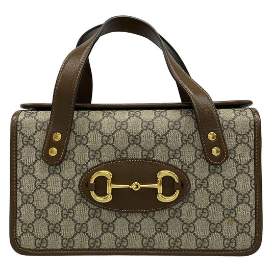 Gucci Handbag Horsebit 1955 Small Top Handle Bag/gg Plus GG Supreme 627323 Dark