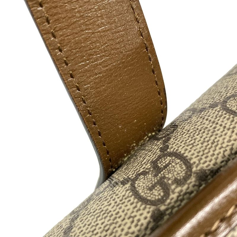 Gucci Handbag Horsebit 1955 Small Top Handle Bag/gg Plus GG Supreme 627323 Dark