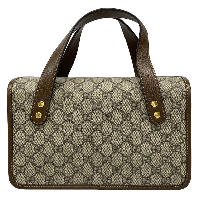 Gucci Handbag Horsebit 1955 Small Top Handle Bag/gg Plus GG Supreme 627323 Dark