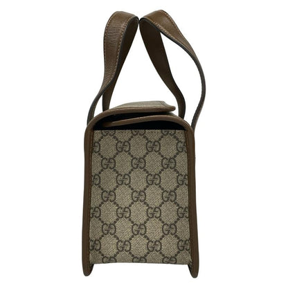 Gucci Handbag Horsebit 1955 Small Top Handle Bag/gg Plus GG Supreme 627323 Dark